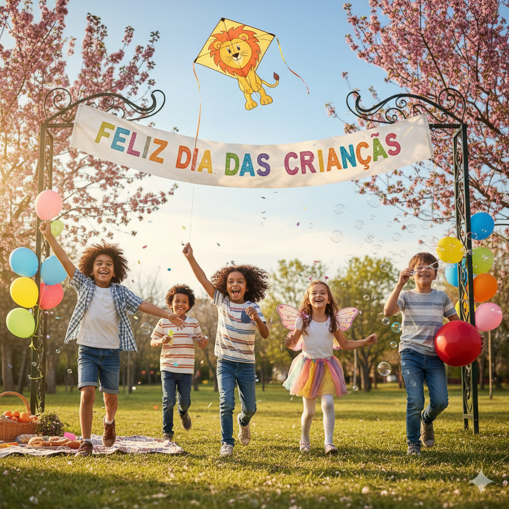 🎉✨ Dia das Crianças de Ouro Branco do Sul promete uma sexta-feira mágica! 🎈💛