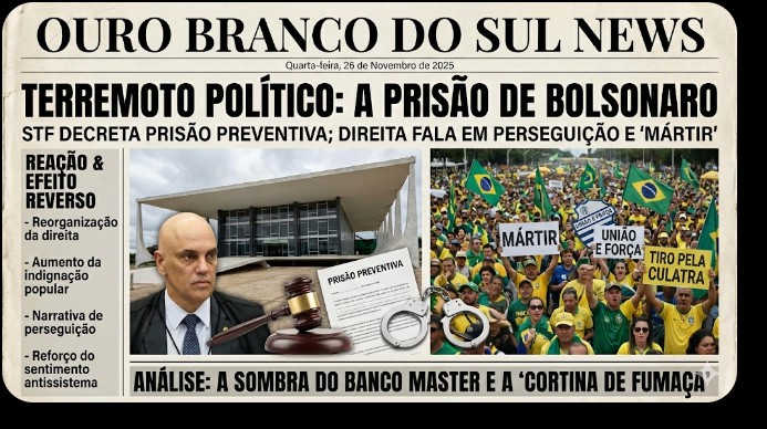 🔥 Prisão de Bolsonaro se torna catalisadora da direita