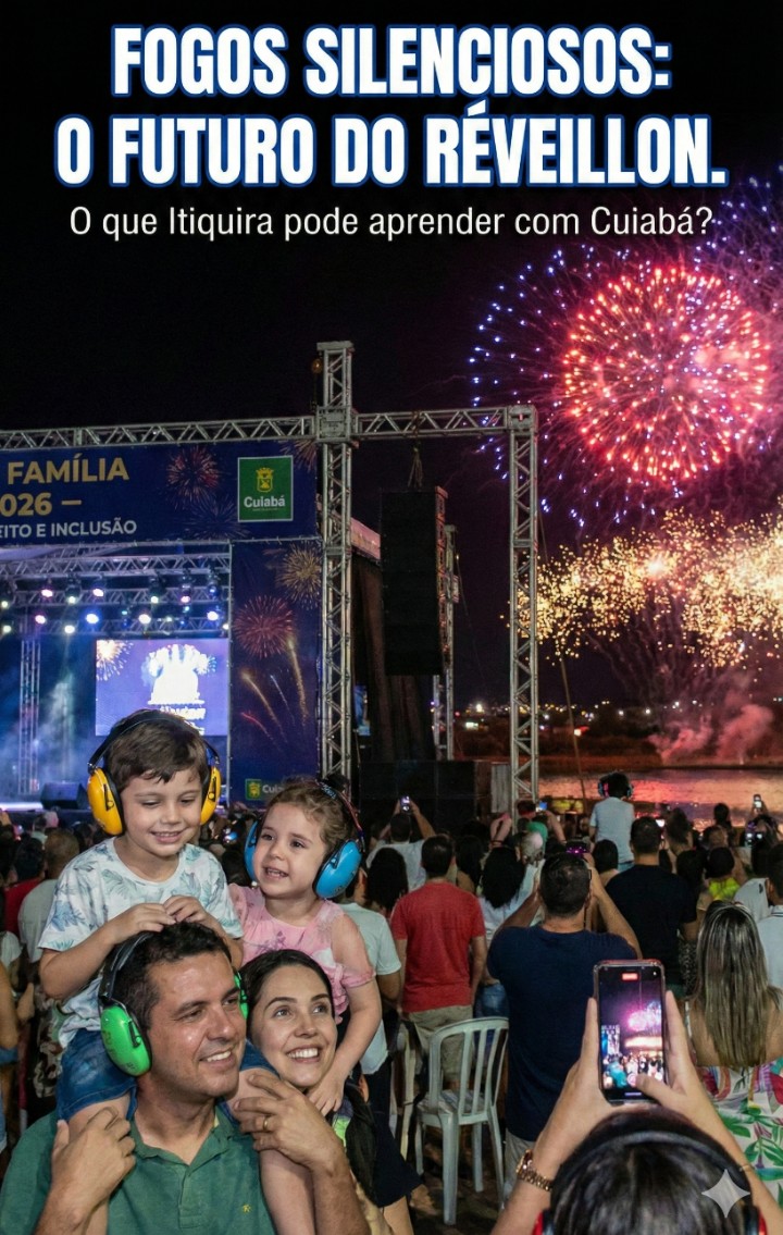 RÉVEILLON DO RESPEITO: CUIABÁ DÁ EXEMPLO NACIONAL COM FOGOS SILENCIOSOS NA GESTÃO ABÍLIO