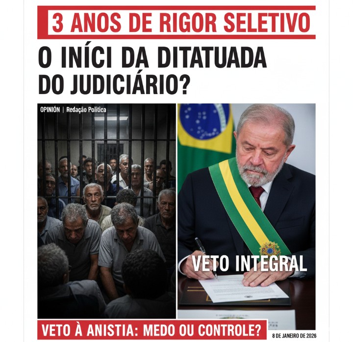 8 de Janeiro: Três Anos de um Rigor Seletivo e o Fantasma do Autoritarismo Judiciário