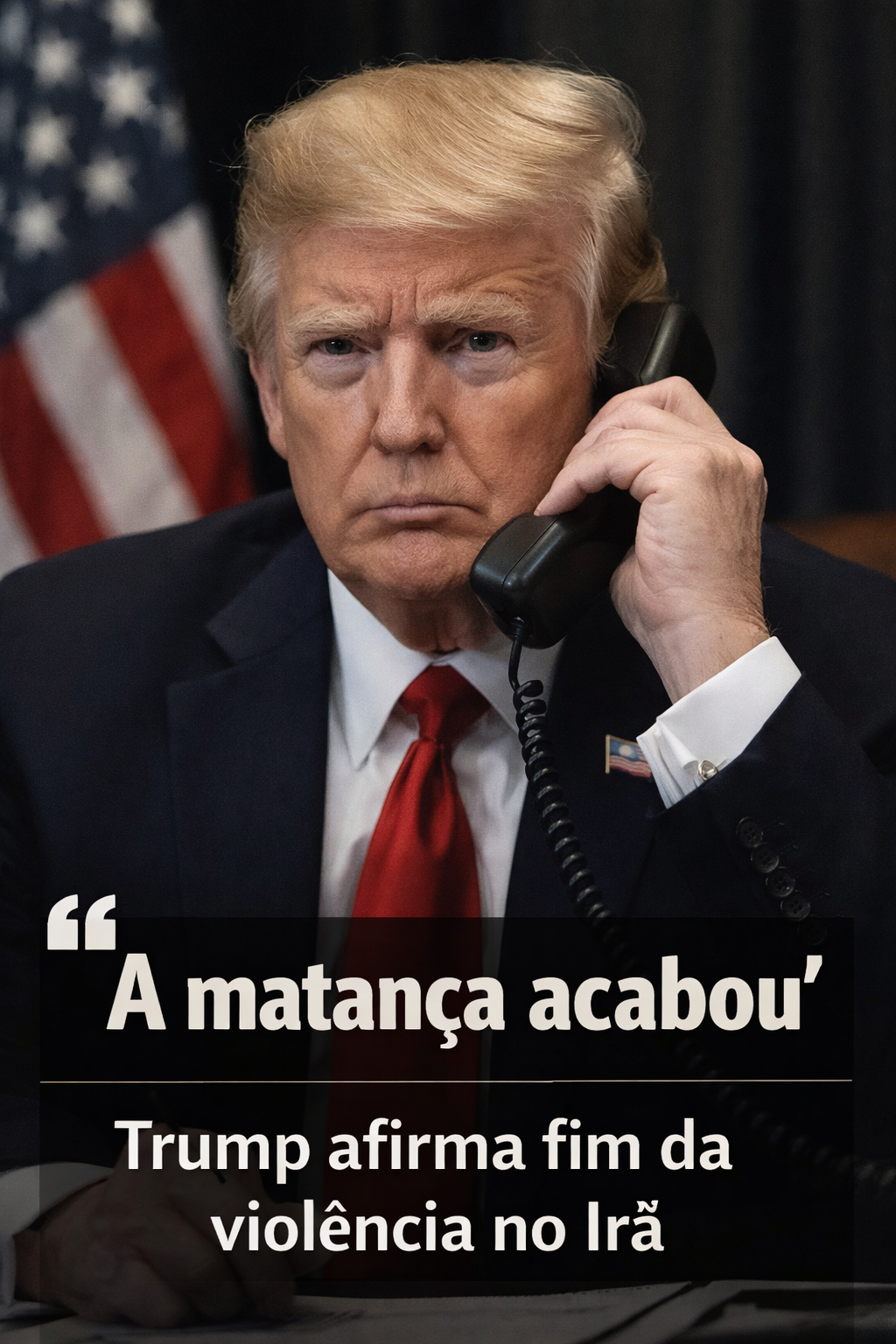 Trump confirma recuo do Irã: A matança parou