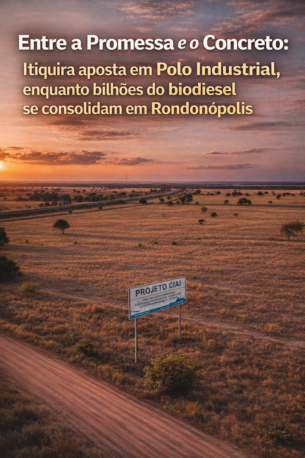 Entre a Promessa e o Concreto: Itiquira aposta em Polo Industrial, enquanto bilhões do biodiesel se consolidam em Rondonópolis