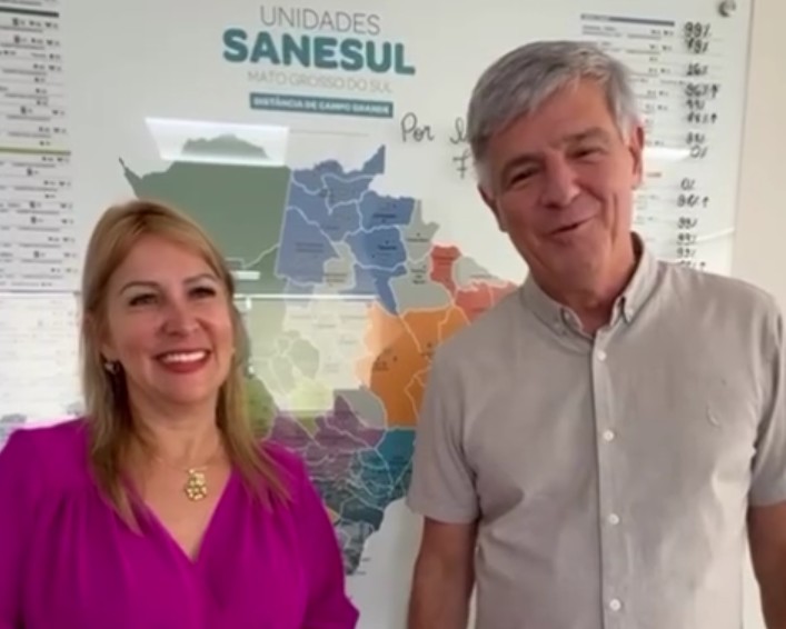 Prefeita de Sonora usa redes sociais para orientar população sobre obras de saneamento básico