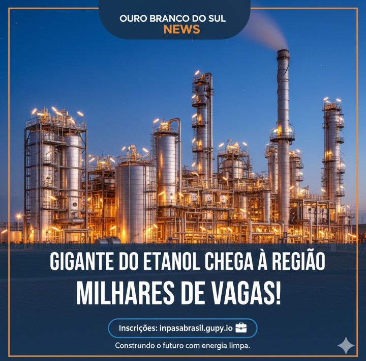 Gigante do Etanol chega a Rondonópolis e abre portas para trabalhadores de Ouro Branco do Sul e região