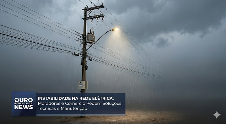 Instabilidade na Rede Elétrica Preocupa Moradores do Perímetro Urbano em Ouro Branco do Sul e Vila 1