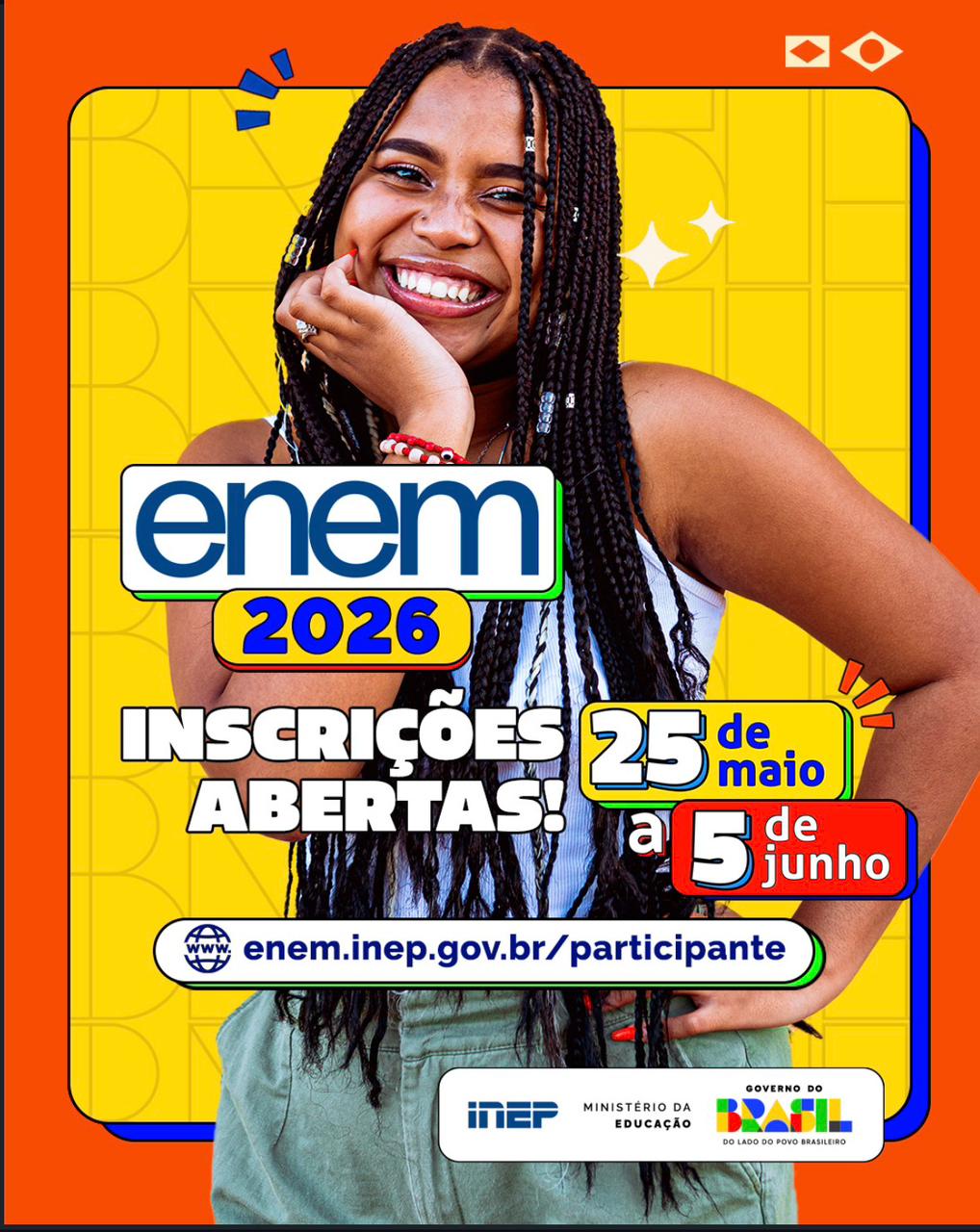 Inscrições para o Enem 2026 seguem abertas até 5 de junho
