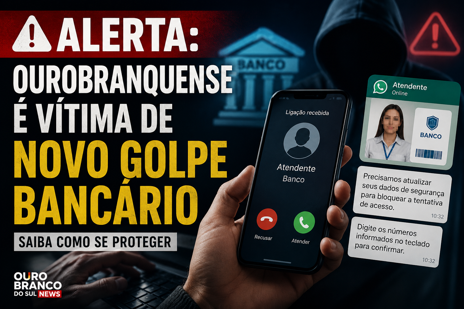 Sul ourobranquence é Vítima de novo golpe;saiba como se proteger.